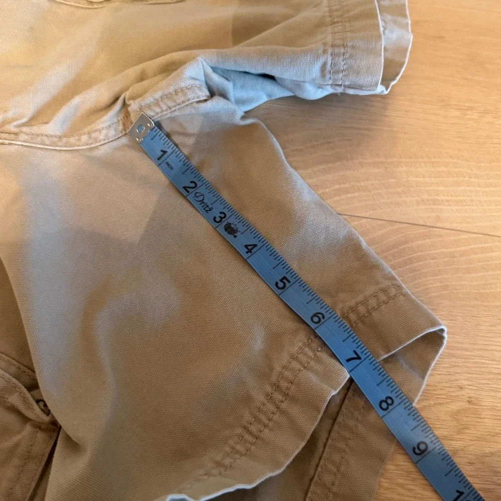 RedHead Brand Co Men Tan Cotton Canvas Cargo Shorts Size 38 Khaki Utility Hiking